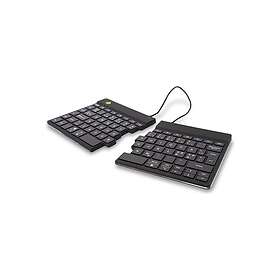 Split R-Go Break ergonomic wireless keyboard, Black Nordic