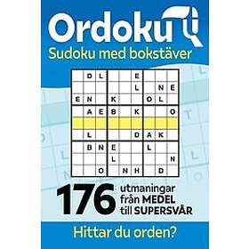 : Ordoku sudoku med bokstäver -176 utmaningar från medel till supersvår