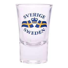 Snapseglass Svenska Flaggan 1-pack