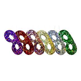 Ögonmask Metallic Holografisk Flerfärgade 6-pack