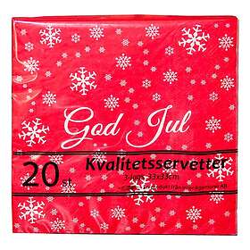 Servetter Röda God Jul 20-pack