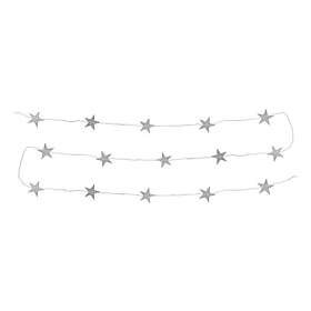 Stjärngirlang Silver/Glitter