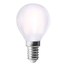 V XJO E14 klotlampa LED milky dimmable 4W