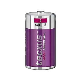Tecxus Batterie Mono D 1,2V HR20 1000mAh NI-MH Rechargeable