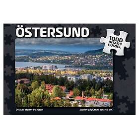 Svenska Pussel Östersund Vy över staden & Frösön 1000 Bitar