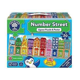 Orchard Toys Number Street Pussel 20 Bitar