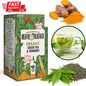 Heath & Heather Organic Green Tea Turmeric 20 påsar