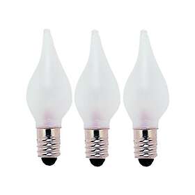 Reservlampa E10 24V 3W 3-pack frostad