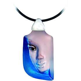 Målerås Glasbruk Mazzai blå halsband