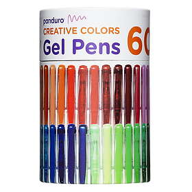 Panduro Hobby Gel Pens 60-pack – 60 härliga gelpennor i regnbågens alla färger! Neon, metallic, pasteller, basfärger – här är allt!