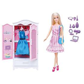 Anilly Docka med Garderob & Tillbehör