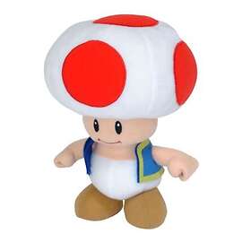Super Mario mjuk Figur, Toad, 20 cm