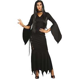 Lång svart Halloweenklänning