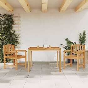 vidaXL Matryhmä för trädgården 3 delar massiv teak 3157925