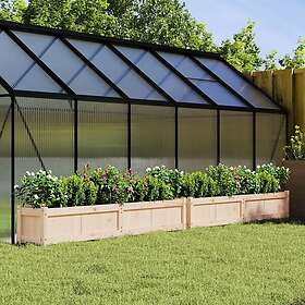 vidaXL Odlingslådor 2 st massiv furu 837495