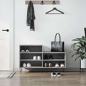 vidaXL Skoskåp grå sonoma 102x36x60 cm konstruerat trä 831394