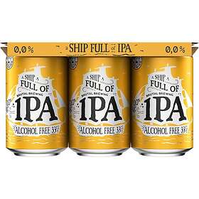 Brutal Brewing Ship Full of IPA Alkoholfri 0,0% Burk 6x33cl