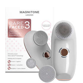 Magnitone London BareFaced 3 Vibra-Sonic Cleanse and Massage Brush Grey