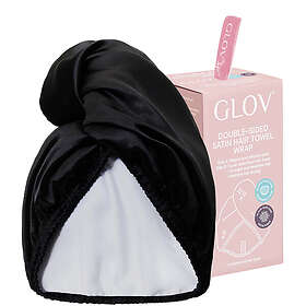 Glov Double-Sided Satin Premium Hair Wrap Towel Satin Black