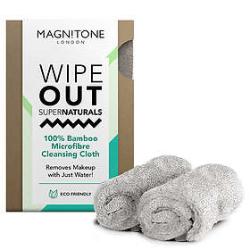 super.natural MAGNITONE London WipeOut Bamboo MicroFibre Cleansing Cloth 2 Pack 
