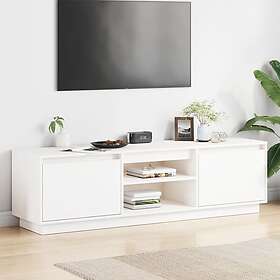 vidaXL Tv-bänk vit 140x35x40 cm massiv furu 840413