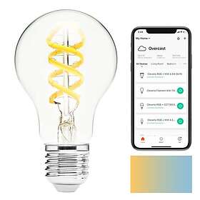 Cleverio Smart E27 A60 Filament LED-lampa 380 lm