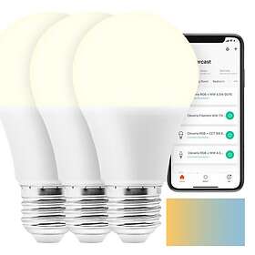 Cleverio Smart E27 LED-lampa 806 lm 3-pack