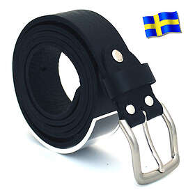 Läderbälte Bull svart 30mm 801