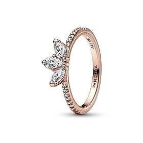 Pandora Sparkling Herbarium Cluster Ring Rosé