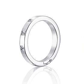 Efva Attling High & I Love You On Top Thin Ring White Gold