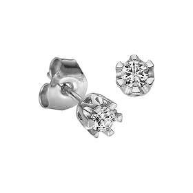 Schalins Donau Örhängen 0,20ct Vitguld