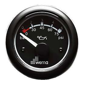 SeaSea Oljetryckmätare 5B Wema Svart