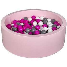 PQP Bollhav Med 200 Bollar Rosa Pearl, Blå Och Silver Bollhav