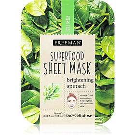 Freeman Superfood Spinach Uppljusande arkmask för ansiktet 25ml female