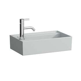 Laufen Kartell tvättställ 46x28 cm vänster matt grå