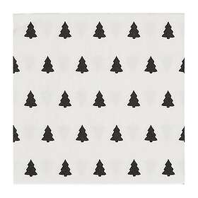 Scandi Essentials Linen trees servett 33x33 cm 20-pack Black-white
