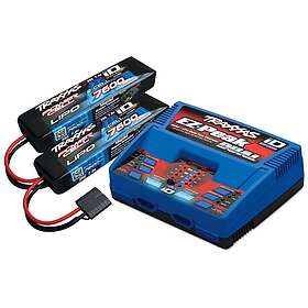 Traxxas Combo Dual Charger & 2 x 2S 7600mAh