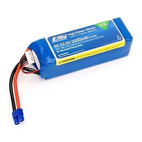 E-Flite 22.2V 3200mAh 6S 30C LiPo Battery EC3