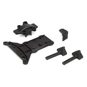 ECX Gear Cover/Kick Plate/Battery Mnts: 1:10 4wd All