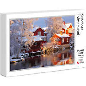 Sundborn i vinterskrud i vinterskrud 1000 Bitar