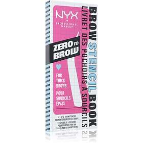NYX Professional Makeup Zero To Brow Stencil Book Mallar För Ögonbryn 4 St.