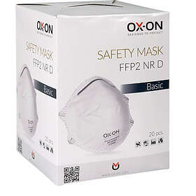 OX-ON Skyddsmask FFP2 20-P