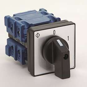 Kraus & Naimer 3134816 Strömbrytare 4-polig 20A, 5-håls panelmontage (frontstorlek 48x48mm)