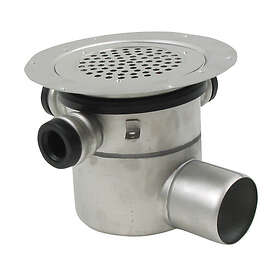 Horisontell Gulvafløb 75 mm til Vinyl, med Prop