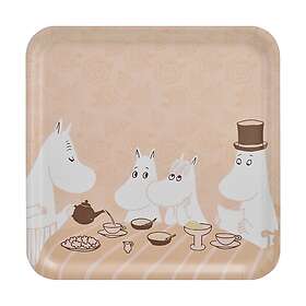 Muurla Mumin bricka 33x33 cm Coffee time