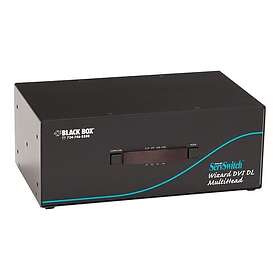 Black Box Kvm Switch Dual Dvi-d Dl Audio Usb 2.0 4-port