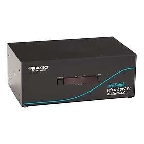 Black Box Kvm Switch 3x Dvi-d Dl Audio Usb 2.0 4-port