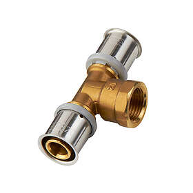 Roth Golvvärme Presskoppling T-koppling Invändig Gänga 40x3/4"Mx40MM T-KOPPL 17045662.414