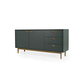 Tenzo Svea sideboard mossgrön/ek 170 x 80 cm