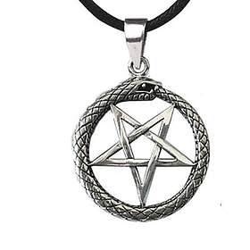 Etnox Snake pentagram i silver halsband